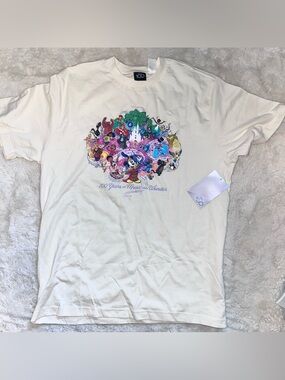 Disney 100 Years of Wonder T-Shirt Large Mickey Mouse Music Graphic NWT Adult L